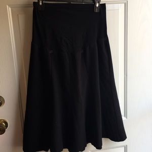 Black maternity skirt